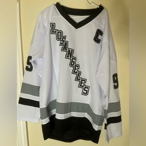 Los Angeles Hockey Jersey embroidered kings captain patch Gretzky